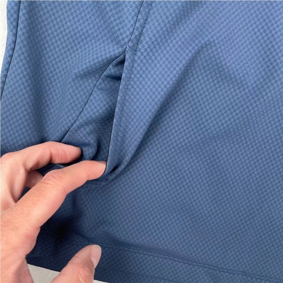 Title Nine Hoodie Blue 1/2 Zip Pocket Running Sz. M - Picture 3 of 12